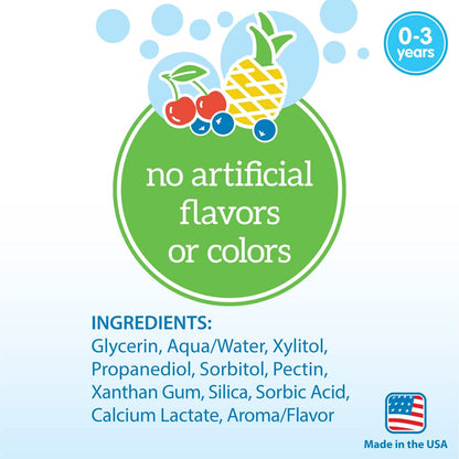 Dr. Brown's™ Fluoride-Free Baby Toothpaste [Mixed Fruit] 1.4oz/40g, 1-Pack