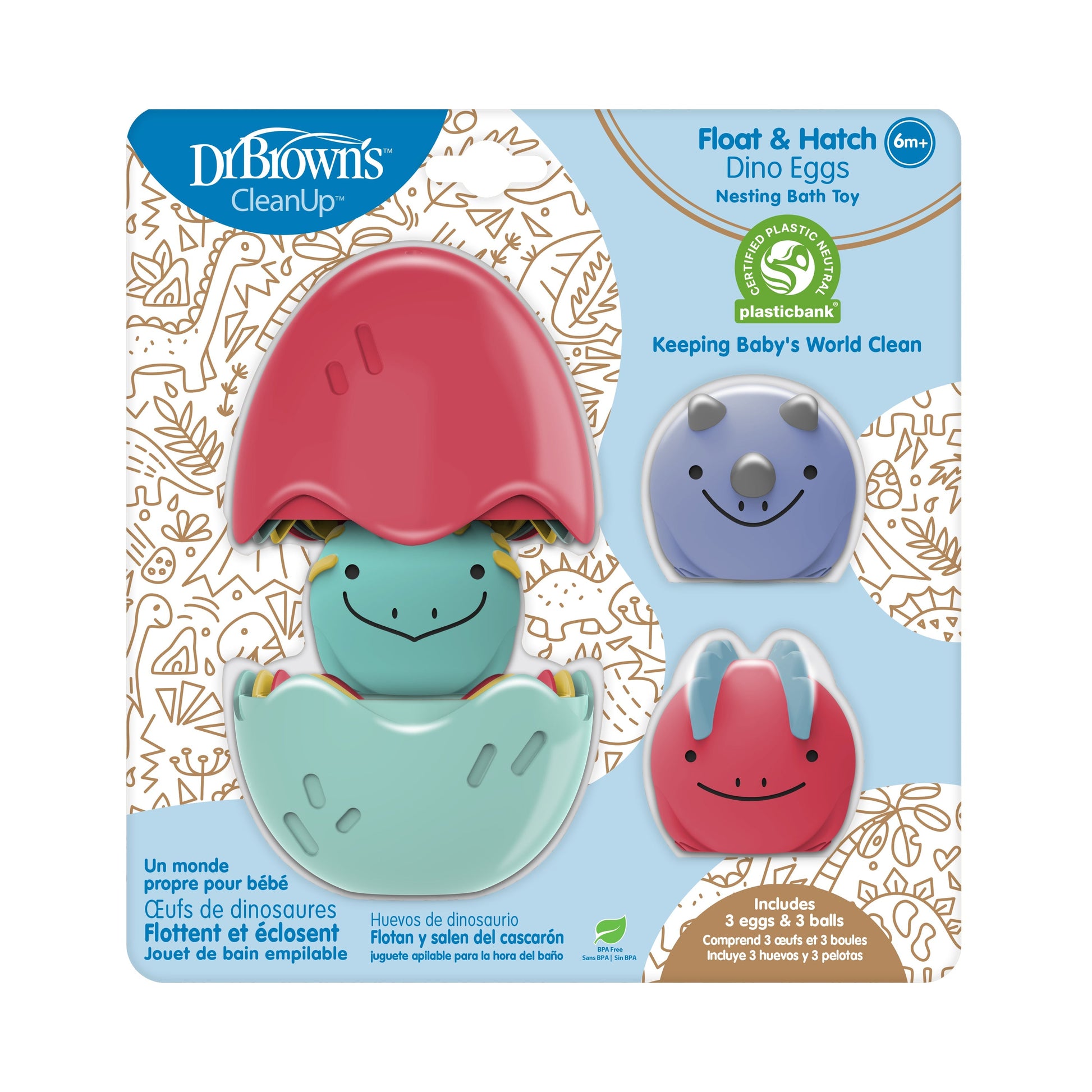 Dr. Brown’s™ CleanUp™ Float & Hatch Dino Eggs